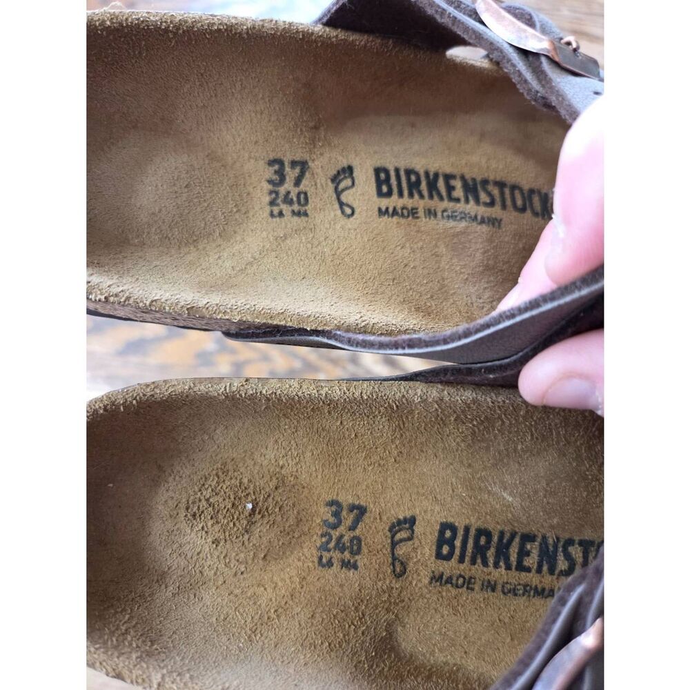 NWOT Women's Birkenstock Mayari Birkibuc Sandals in Mocha sz 37 (US 6) - Picture 2 of 4